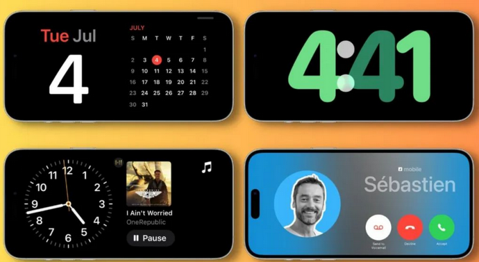 闵行苹果手机维修分享iOS17横屏充电待机显示有什么好处 