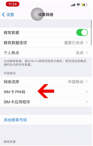 闵行苹果14维修网分享如何给iPhone14的SIM卡设置密码 