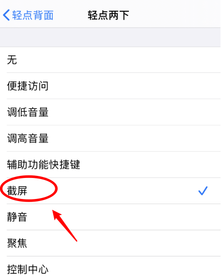 闵行苹果手机维修分享iPhone12如何启用双击截屏 